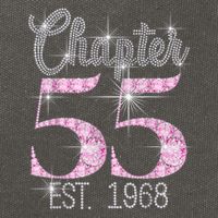 Chapter 55 EST 1968 55th Birthday Tee Gift For Wo Cotton Canvas Backpack