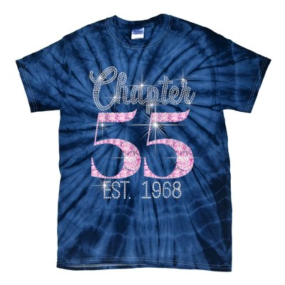 Chapter 55 EST 1968 55th Birthday Tee Gift For Wo Tie-Dye T-Shirt