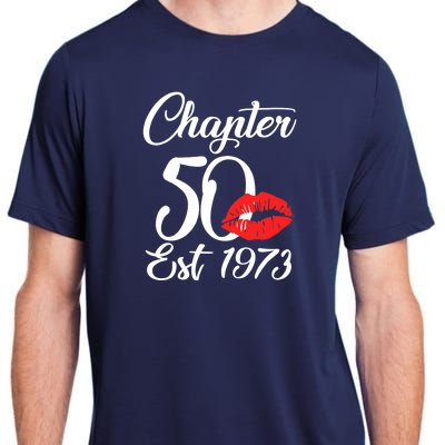 Chapter 50 EST 1973 50th Birthday Lips For Wo Adult ChromaSoft Performance T-Shirt