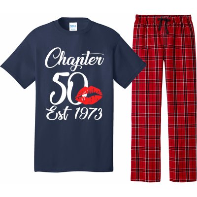 Chapter 50 EST 1973 50th Birthday Lips For Wo Pajama Set