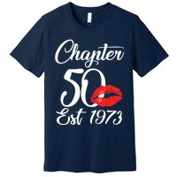 Chapter 50 EST 1973 50th Birthday Lips For Wo Premium T-Shirt