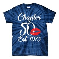 Chapter 50 EST 1973 50th Birthday Lips For Wo Tie-Dye T-Shirt