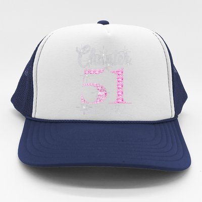 Chapter 51 EST 1972 51Th Birthday Gift For Women Trucker Hat