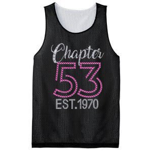 Chapter 53 EST 1970 53rd Birthday Gift For Womens Mesh Reversible Basketball Jersey Tank