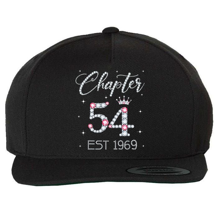 Chapter 54 EST 1969 54th Birthday Gift For Women Ladies Wool Snapback Cap