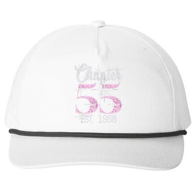 Chapter 55 EST 1968 55th Birthday Gift For Cute Snapback Five-Panel Rope Hat