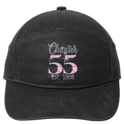 Chapter 55 EST 1968 55th Birthday Gift For Cute 7-Panel Snapback Hat