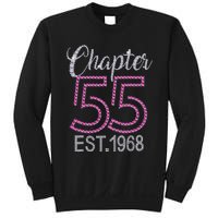 Chapter 55 EST 1968 55th Birthday Gift For Womens Sweatshirt