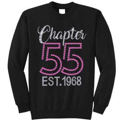 Chapter 55 EST 1968 55th Birthday Gift For Womens Sweatshirt