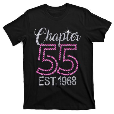 Chapter 55 EST 1968 55th Birthday Gift For Womens T-Shirt