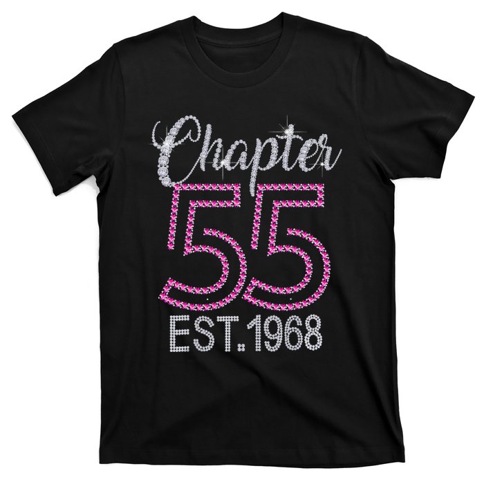 Chapter 55 EST 1968 55th Birthday Gift For Womens T-Shirt