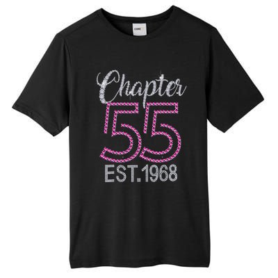 Chapter 55 EST 1968 55th Birthday Gift For Womens Tall Fusion ChromaSoft Performance T-Shirt