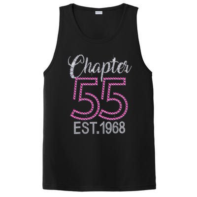 Chapter 55 EST 1968 55th Birthday Gift For Womens PosiCharge Competitor Tank