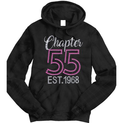 Chapter 55 EST 1968 55th Birthday Gift For Womens Tie Dye Hoodie