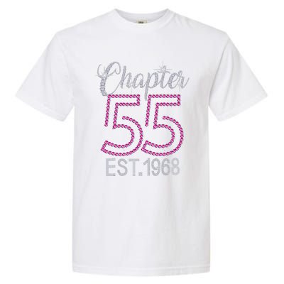 Chapter 55 EST 1968 55th Birthday Gift For Womens Garment-Dyed Heavyweight T-Shirt