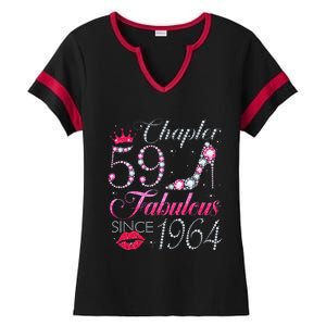 Chapter 59 Fabulous Since 1964 59Th Birthday Gift For Women Ladies Halftime Notch Neck Tee