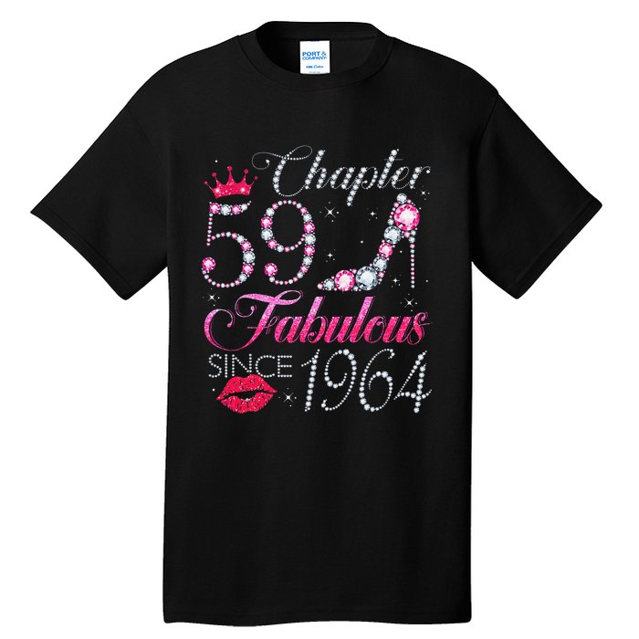 Chapter 59 Fabulous Since 1964 59Th Birthday Gift For Women Tall T-Shirt