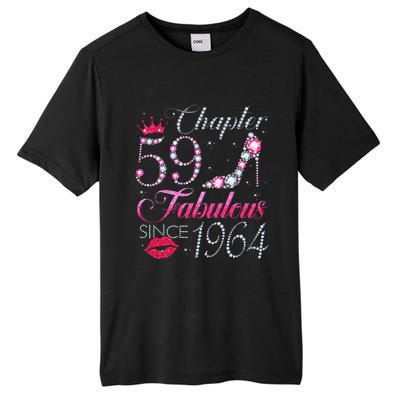 Chapter 59 Fabulous Since 1964 59Th Birthday Gift For Women Tall Fusion ChromaSoft Performance T-Shirt