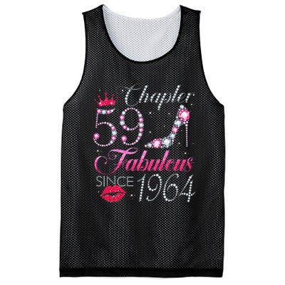 Chapter 59 Fabulous Since 1964 59Th Birthday Gift For Women Mesh Reversible Basketball Jersey Tank