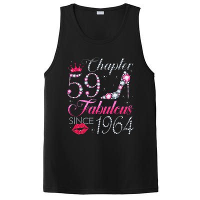 Chapter 59 Fabulous Since 1964 59Th Birthday Gift For Women PosiCharge Competitor Tank