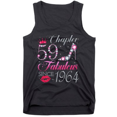 Chapter 59 Fabulous Since 1964 59Th Birthday Gift For Women Tank Top