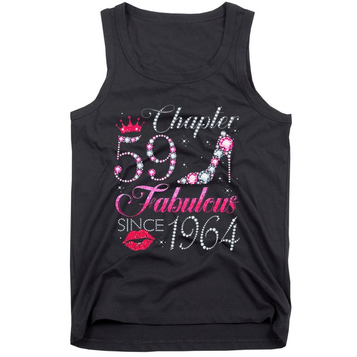 Chapter 59 Fabulous Since 1964 59Th Birthday Gift For Women Tank Top