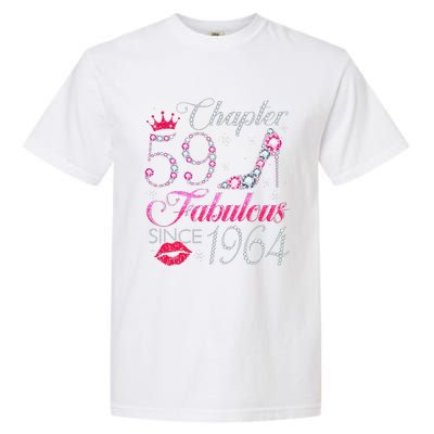 Chapter 59 Fabulous Since 1964 59Th Birthday Gift For Women Garment-Dyed Heavyweight T-Shirt