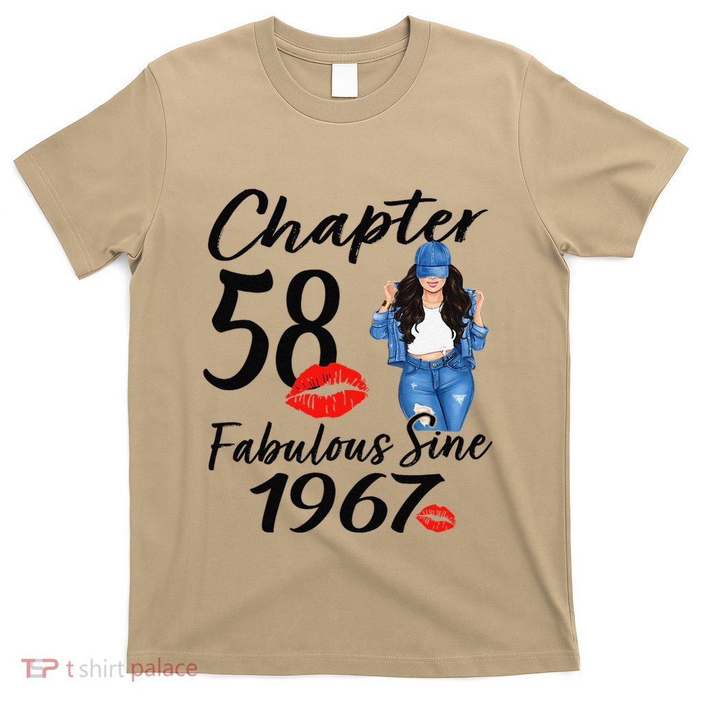 Chapter 58 Fabulous Since 1967 58th Birthday Women T-Shirt