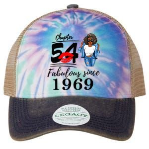 Chapter 54 Fabulous Since 1969 54th Birthday Legacy Tie Dye Trucker Hat