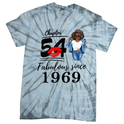 Chapter 54 Fabulous Since 1969 54th Birthday Tie-Dye T-Shirt