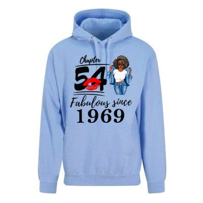 Chapter 54 Fabulous Since 1969 54th Birthday Unisex Surf Hoodie