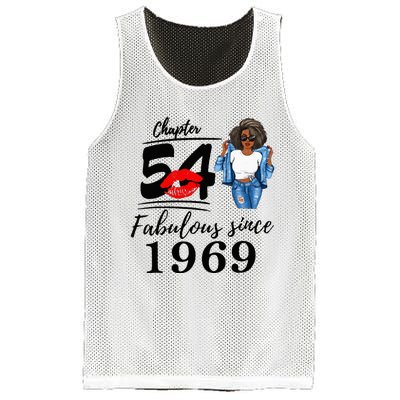 Chapter 54 Fabulous Since 1969 54th Birthday Mesh Reversible Basketball Jersey Tank