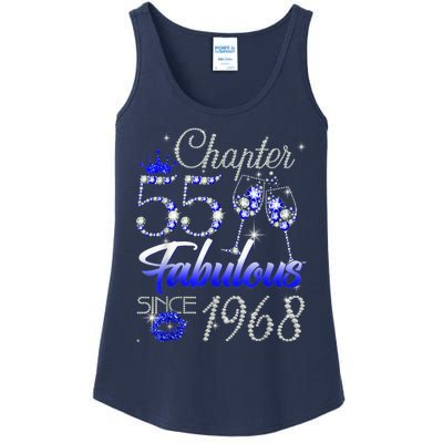 Chapter 55 Fabulous Since 1968 55th Birthday Queen Ladies Essential Tank