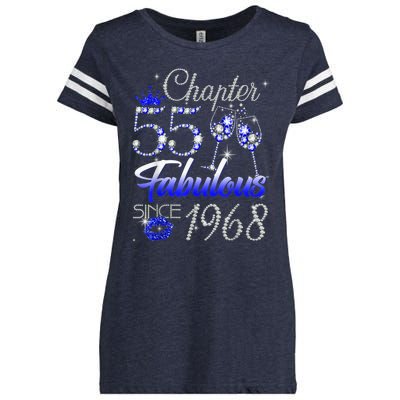 Chapter 55 Fabulous Since 1968 55th Birthday Queen Enza Ladies Jersey Football T-Shirt