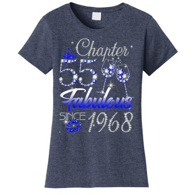 Chapter 55 Fabulous Since 1968 55th Birthday Queen Women's T-Shirt