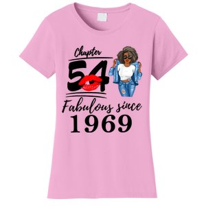 Chapter 54 Fabulous Since 1969 54th Birthday Tee For Black Women's T-Shirt