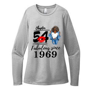 Chapter 54 Fabulous Since 1969 54th Birthday Tee For Black Womens CVC Long Sleeve Shirt