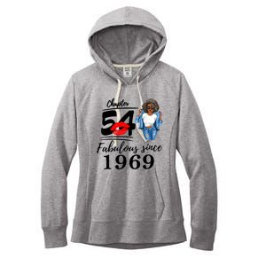 Chapter 54 Fabulous Since 1969 54th Birthday Tee For Black Women's Fleece Hoodie