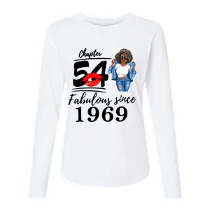 Chapter 54 Fabulous Since 1969 54th Birthday Tee For Black Womens Cotton Relaxed Long Sleeve T-Shirt