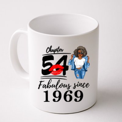 Chapter 54 Fabulous Since 1969 54th Birthday Tee For Black Coffee Mug