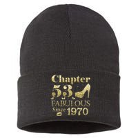 Chapter 53 Fabulous Since 1970 53rd Birthday Gift For Ladies Sustainable Knit Beanie