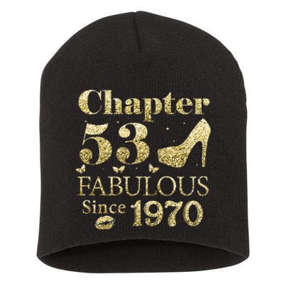 Chapter 53 Fabulous Since 1970 53rd Birthday Gift For Ladies Short Acrylic Beanie