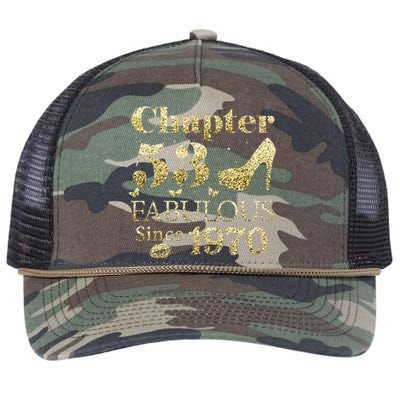 Chapter 53 Fabulous Since 1970 53rd Birthday Gift For Ladies Retro Rope Trucker Hat Cap