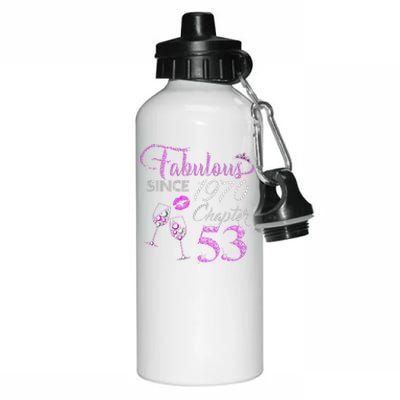 Chapter 53 Fabulous Since 1970 53rd Birthday Queen Wine Aluminum Water Bottle