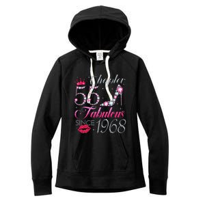 Chapter 55 Fabulous Since 1968 55Th Birthday Gift For Women Women's Fleece Hoodie