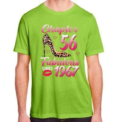 Chapter 56 Fabulous Since 1967 56th Birthday Queen Leopard Adult ChromaSoft Performance T-Shirt