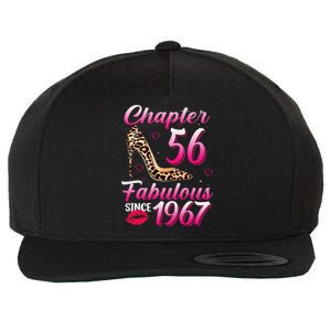 Chapter 56 Fabulous Since 1967 56th Birthday Queen Leopard Wool Snapback Cap