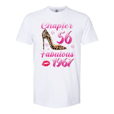 Chapter 56 Fabulous Since 1967 56th Birthday Queen Leopard Softstyle CVC T-Shirt