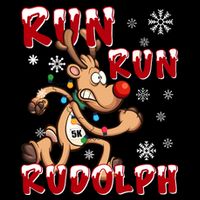 Christmas 5k Run Run Rudolph Holiday Team Running Outfit Flexfit Unipanel Trucker Cap