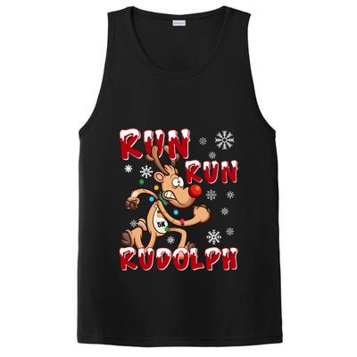 Christmas 5k Run Run Rudolph Holiday Team Running Outfit PosiCharge Competitor Tank